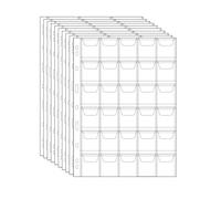 Fogli con tasche per monete - 300 tasche, protettori per monete, inserti per cartellina standard a 9 fori, 10 fogli CS03130