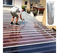 Fogli da tetto da 1 mm,Pannelli da tetto trasparenti impermeabili del giardino,Pannelli di plastica di sostituzione della serra(0.5x7m(1.6 * 23ft))