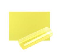 Fogli di acetato OHP A4 Pellicola trasparente in acetato di colore trasparente con filtro di luce in plastica, aiuto per la lettura in gel, spessore 100 micron, misura A4, giallo - 10 fogli)