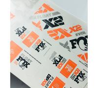 Fogli di adesivi Shock Fox FOX Decal 2021 AM, 40, Factory Noir