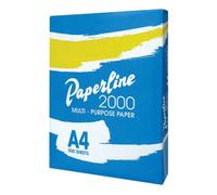 Fogli di carta bianca Paperline-2000 (75 g A4), confezione da 500 fogli (confezione da 5 pacchetti)