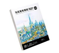 Fogli di carta da disegno per artisti, 8K, 30 fogli spessi, adatti per creatori e creatori, carta da disegno a prova di doppia faccia