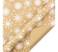 Fogli di carta da regalo natalizia, 36,4 x 100 cm, carta da regalo retrò, per copertine di libri, festività natalizie (G, taglia unica)