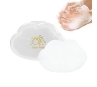 Fogli di carta per sapone, fiocchi di carta per sapone, 50 fogli di carta per lavaggio delle mani, piccola carta saponata, foglio da viaggio per fette da bagno, per lavare le mani, da bagno, con