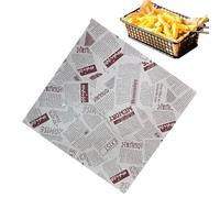Fogli di Carta Resistente al Grasso,100 Fogli Resistenti al Calore per Cottura - Carta per Panini - per Pane Dolci Frittura Toast
