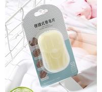 Fogli di carta sapone usa e getta portatili, compresse da viaggio per lavare le mani, mini fiocchi di sapone in scatola, 50 fogli (limone)