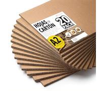 Fogli di Cartone Rigido, Cartoncino per Hobby Creativi e Progetti di Architettura, Imballaggio e Protezione Spedizioni, Spessore 1-2 mm, Formato A2 (420 x 594 mm), 20 Pezzi - Ofituria (A2, 20 pezzi)