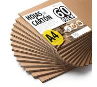 Fogli di Cartone Rigido, Cartoncino per Hobby Creativi e Progetti di Architettura, Imballaggio e Protezione Spedizioni, Spessore 1-2 mm, Formato A4 (210 x 297 mm), 10 Pezzi - Ofituria (A4, 10 pezzi)