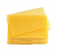 Fogli di cera d'api 30 pezzi Fogli di cera d'api per fondotinta Fondotinta in cera per telaini per api Fogli di favo naturale Fogli di cera d'api