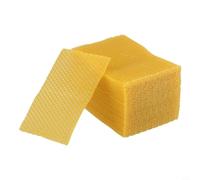 Fogli di cera d'api per fondazione in cera d'api, 30 pezzi, pura cera naturale per telai di alveari, modello con filo diagonale, costruzione rapida standard del Regno Unito, 13,2 x 9 cm