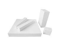 Fogli di ceramica di allumina - 2 pezzi di ceramica isolante termicamente conduttiva for la ricerca scientifica e gli esperimenti(50x50x8mm)