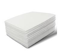 Fogli di feltro, 17,8 x 27,9 cm, tessuto in feltro per artigianato, 10 pezzi, per Halloween e Natale, per progetti fai da te e cucito (bianco)