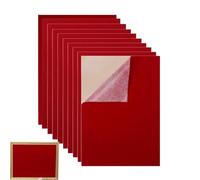 Fogli di feltro autoadesivi 10 pezzi tinta unita formato A4, guscio e morbido tessuto morbido per artigianato, progetti fai da te, album di ritagli, decorazione, carta da parati, forniture