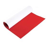 Fogli di feltro autoadesivi, 40 x 200 cm, spessore 1 mm, multicolore, isolamento acustico, decorazione fai da te per arti (rosso)