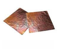Fogli di foglia d'oro, Frammenti Di Lamina D'oro Rame Confezione Multicolor Da 4(Maple Leaf Red 2)