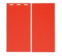 Fogli di fondotinta per cera d'api Pressa per macchina Stampo per cera d'api manuale morbido e durevole in silicone per alveari di apicoltura 41,3x20,5 cm 2 pezzi (Rossa)