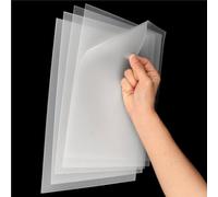 Fogli di plastica PP, 8 pezzi | Flessibile, opaca su entrambi i lati, diffusione della luce 80%. for la protezione dei display fai da te.(297x420x0.5mm)