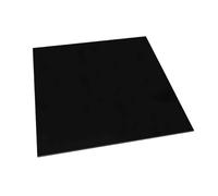 Fogli di poliossimetilene nero rigido da 2-20 mm, pannello quadrato bianco in plastica POM for intaglio fai da te, 1 pezzo(Black,4x200x300mm)