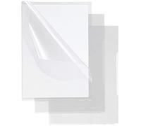 Fogli di protezione DIN A4 Soennecken, aperti in alto e lateralmente, indelebile, 0,14 mm, polipropilene, trasparente, ruvida, 50 pezzi/confezione.