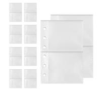 Fogli Di Protezione Per Raccoglitori,Adatto Per Zaino Con Anti-Smarrimento,Inserti Tasche Trasparenti Per Raccoglitore - Per Carte Progetti Rapporti Fotografie Documenti Fiscali Compiti