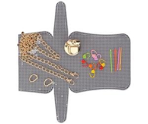 Fogli di rete in plastica, Panno a rete in plastica bianca 33x16 cm Fori interni da 4 mm(One Set)