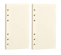 Fogli di Ricarica A6 - 160 Inserti per Quaderni 6 Fori, Carta Bianca 100 g/m² per Appunti, Agende, Planner, Schizzi, Diari, Giornaliero - 170 x 95 mm (B)