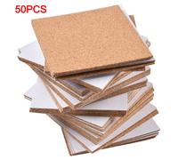 Fogli di sughero multiuso con adesivo 50pz per artigianato e sottobicchieri