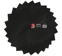 Fogli DIN A4 set di 25 nero lucido 29,7 x 21 cm ORACAL 751C pellicola auto pe...