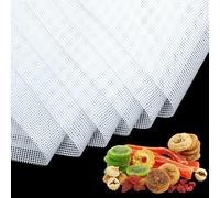 Fogli Disidratatore in Silicone, 8 Pezzi Antiaderenti Tappetini Disidratatore Frutta e Alimenti, Riutilizzabile Cottura a Vapore Stuoia a Rete per Essiccatore di Frutta, 38cm*28.5cm