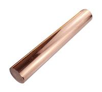 fogli ecoppr， Barra tonda in rame, cilindro con aste metalliche in rame puro for materiali da laboratorio fai-da-te(25x300mm)