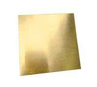 fogli ecoppr， Lamiera di ottone H62 Metallo for la decorazione fai da te Laboratorio di lavorazione dei metalli e mobili(Thickness 4mm,200x200mm)