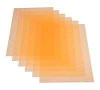 Fogli Gel Colorati A4 in PVC Trasparente, 6 Pezzi Arancia | Controllo Cromatico Accurato, Supporto Visivo per Foto e Pagine, per Studi e Laboratori