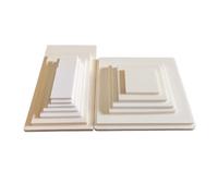 Fogli in ceramica di allumina al 99% - Copri piastra for crogiolo in corindone levigante su entrambi i lati, 1 pezzo(180x180x7mm)