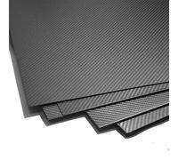 Fogli In Fibra Di Carbonio Pannello in fibra di carbonio 1 pezzo, pannello in carbonio 200x250 mm, spessore 0,5 mm-5 mm, materiale del modello in fibra di carbonio(1.0mm Plain Glossy)