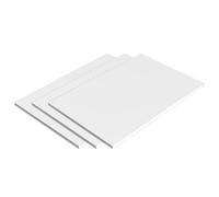 fogli in schiuma di PVC, Confezione da 3 pannelli in schiuma di PVC bianco, spessore 8 mm, dimensioni multiple(100x100x8mm)