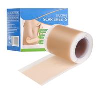 Fogli in silicone per cicatrici da 4 x 50 cm, cerotti in silicone per recupero sezione C, nastro extra lungo in silicone per rimozione cicatrici, addominoplastica per cicatrici da acne, sezione C
