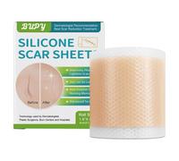 Fogli in Silicone per Cicatrici - Nastro Medico Autoadesivo e Riutilizzabile | Cerotti per la Rimozione delle Smagliature | Soluzione Levigante per la Cura della Pelle rivolta a Viaggio, Spiaggia