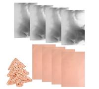 Fogli Metallici ad Embossing,8 Pezzi 0,07 mm Materiale Da Artigianato - Fogli per Stampa a Caldo e Impressa Ideali per Fai Da Te e Creazioni - per Decorazioni Casa Natale Compleanno Festività Incision