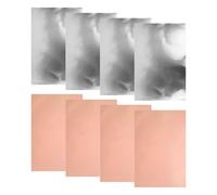 Fogli Metallici ad Embossing,8 Pezzi 0,07 mm Materiale Da Artigianato,Lamine Metalliches Kit per Sbalzo Metallico - Progetti Artistici Natale Compleanno Riparazione Statue Casa Donne Principianti