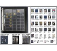 Fogli Monete A4 35 Scomparti Fino a 26 mm SAFE 5412 Compact 10 X Confezione