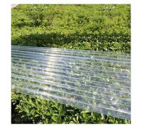 Fogli Ondulati Tegole Plastica Tettoia Esterno per Ripararsi dalla Pioggia | Trasparente Lastra Coperture in Policarbonato Cortile, Terrazza，Fabbrica(4 pcs,0.9x1.5m/2.95x4.92ft)