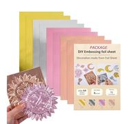 Fogli Per Goffratura Su Lamina - Foglio Per Stampaggio In Alluminio, Materiale Per Goffratura Artigianale | Flessibili Design Dalla Struttura Della Superficie Liscia, Soluzione Materiale Per L