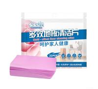 Fogli per la pulizia di piastrelle e pavimenti in legno duro, soluzione ecologica per la rimozione profonda delle macchie (30 pezzi, rosa)