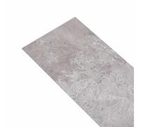 Fogli per pavimenti in PVC autoadesivi, grigio terracotta | PVC, autoadesivo, effetto legno, grigio terracotta, interni, salotti, camere da letto, superfici solide e piane, manutenzione