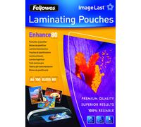 FELLOWES - FOGLI PER PLASTIFICATRIICE - 100 FOGLI - 80 MICRONS - A4