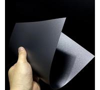 Fogli Plastica Nero Ghiacciato 200x200mm Lastre Polipropilene Spessore 0.3-2mm Pannelli PP Opaco For Fai Da Te Prototipazione Modelli Stampi Artigianato Segnaletica Industriali(Thick:1.5mm-6pcs)