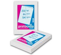 Fogli protocollo Blasetti A4 60 g/m² - b risma da 200 fogli - 1286