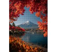 Foglia Acero Monte Fuji Puzzle 2000 Pezzi, 3D Puzzle per Adulti Impegnativo, Educa Puzzles Artistico, Divertente E Stimolante Puzzles Decorativo per La Famiglia, Regalo e Decorazione Pareti FNKL6-343