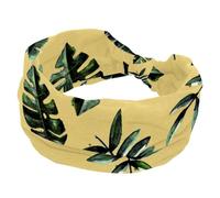 Foglia beige autunno autunno ampie fasce per le donne antiscivolo turbante fascia elastica per capelli yoga fascia per capelli sudore sport allenamento copricapo