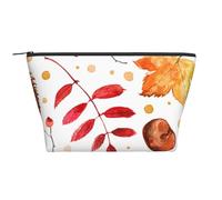 Foglia botanica autunnale, Borsa da toilette Borsa per trucco Borsa per cosmetici Borsa da toilette da viaggio portatile
